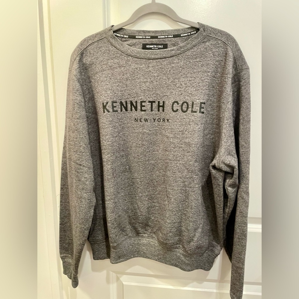 Kenneth Cole Organic Cotton Eco Fleece Long Sleeve Sweatshirt Medium